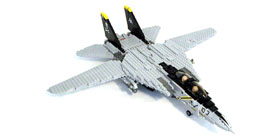 F-14 front view with wings open
