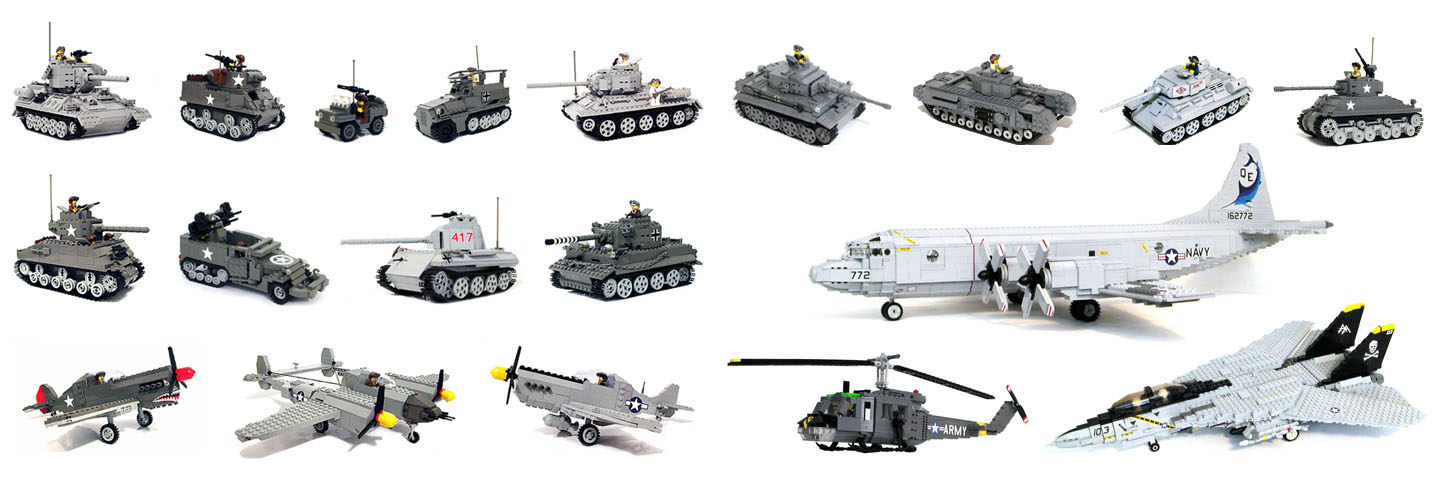Overview of all of the MECHANIZED BRICK custom LEGO model sets and directions currently available for purchase.