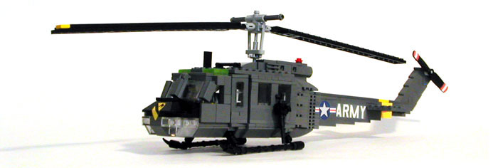 MECHANIZED BRICK UH-1D Huey Helicopter Custom LEGO Kit